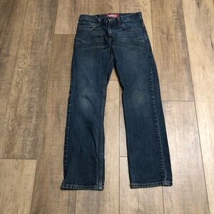 Levi mens jeans 28x28 511 skinny mid rise blue denim pants casual work dark wash